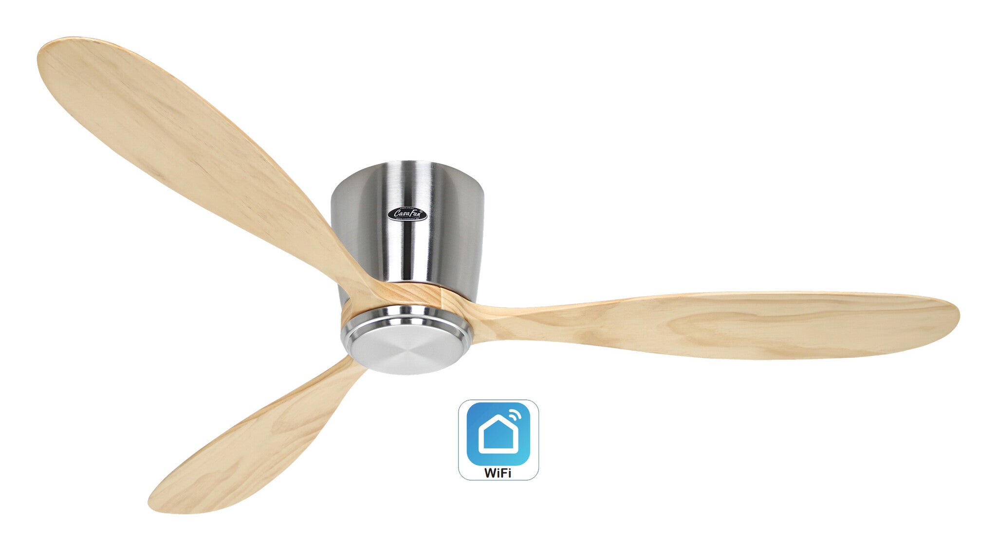 WiFi/WLAN Deckenventilator ECO PLANO WOOD WiFi