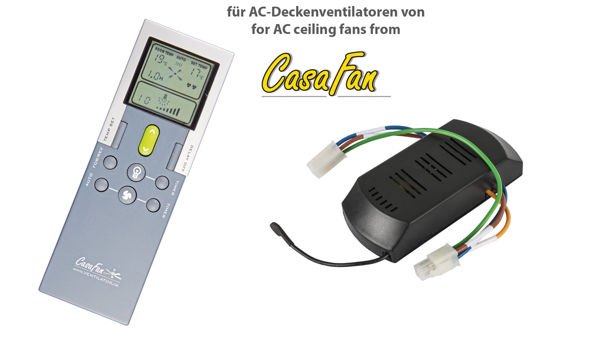  Fernbedienung FB-FNK Advanced Temp.-Steuerung (Handsender + Empfänger) CasaFan