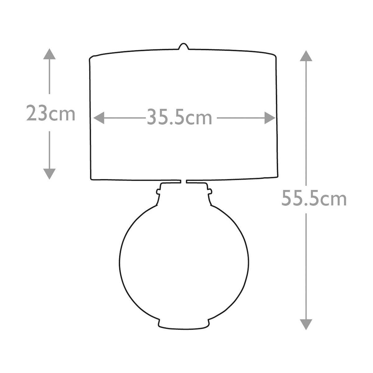 Kara Tischlampe - Poliertes Nickel - Rauchglas mit Rittersporn-Schirm