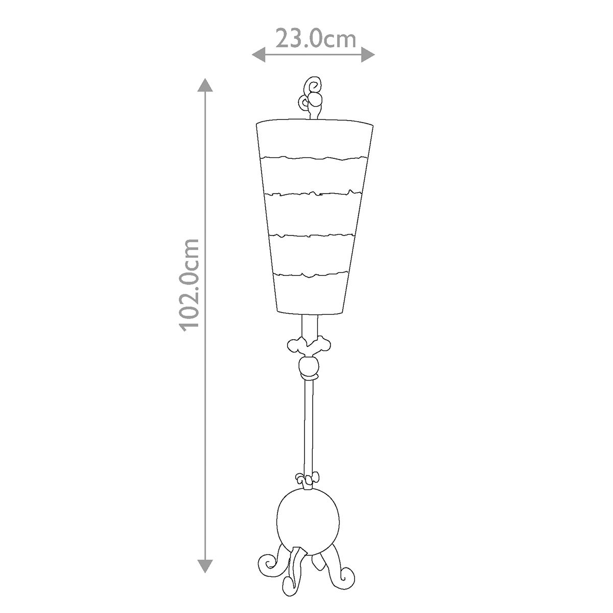 Le Cirque 1-flammige Tischlampe