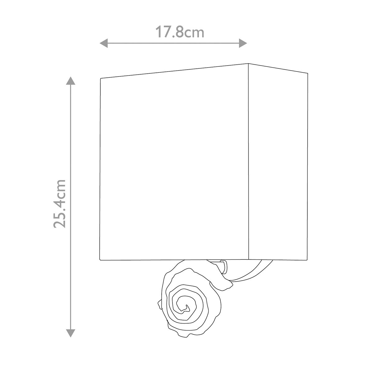 Kleine Wandleuchte „Swirl“ 1 l, Blattgold