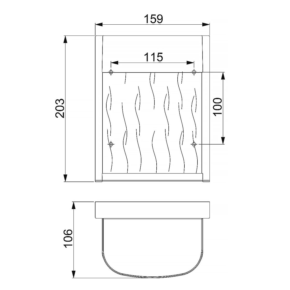 Bennie 1-flammige kleine LED-Wandleuchte, lackierter gebürsteter Stahl