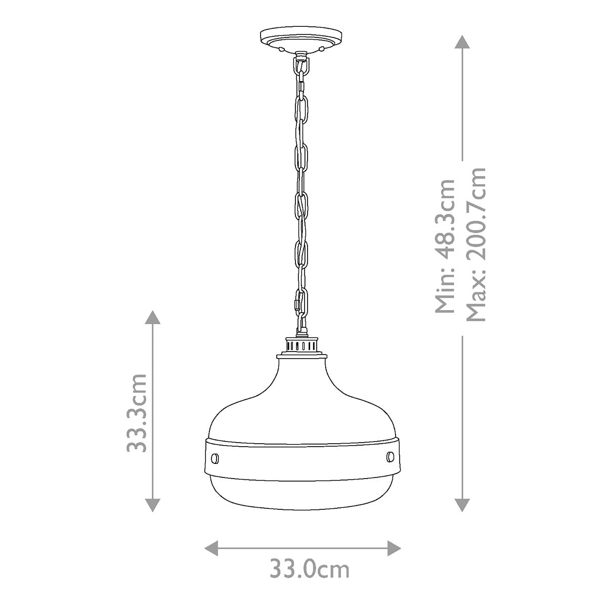 Cadence Pendelleuchte mit 2 Lichtern, poliertes Nickel/gebürsteter Stahl