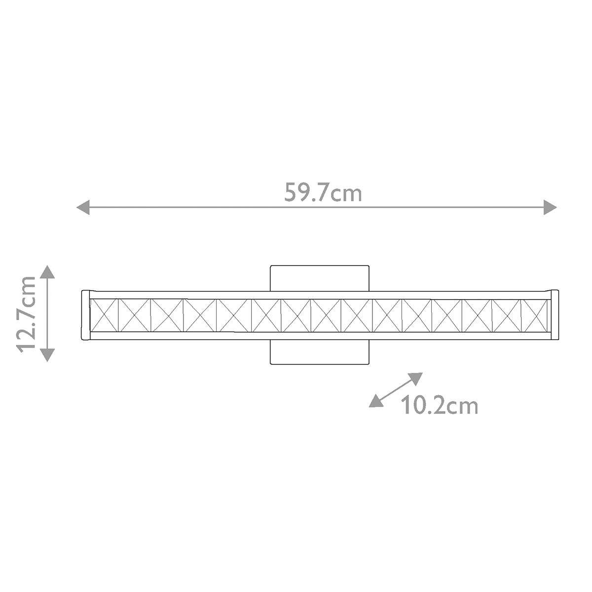 Jessie 1-flammige LED-Wandleuchte - Poliertes Chrom