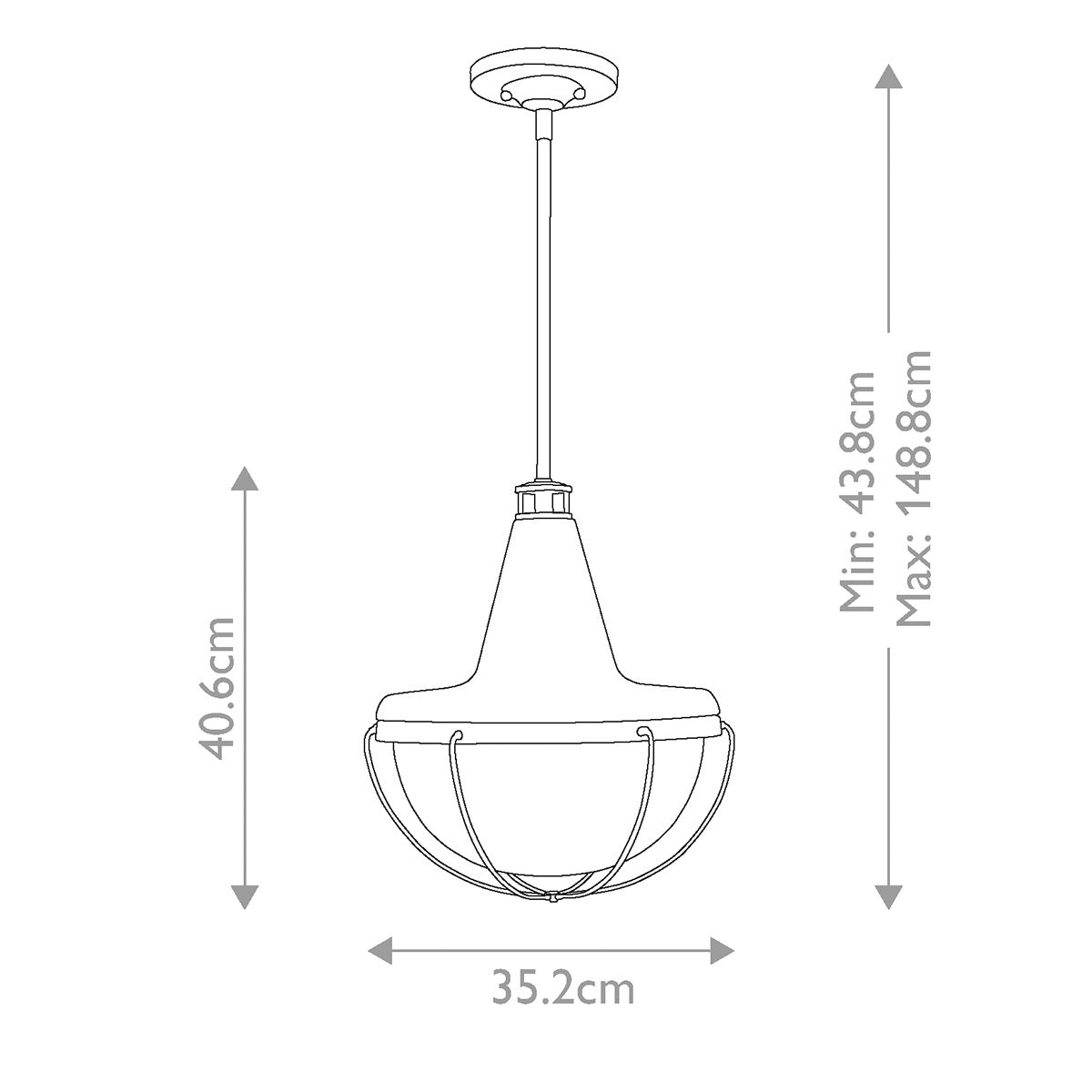 Livingston 1-flammige Mini-Pendelleuchte - Poliertes Nickel