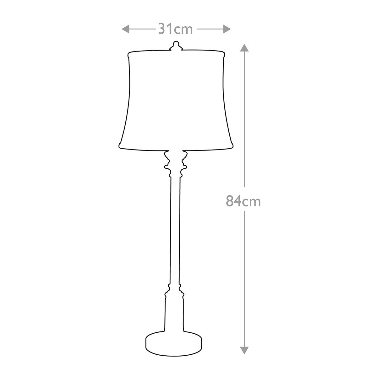 Buffetlampe Stateroom mit 1 Licht, Antik-Nickel