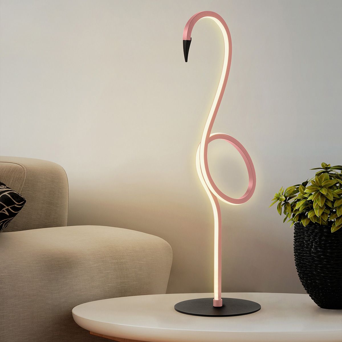 Flamingo LED-Tischlampe - Rosa