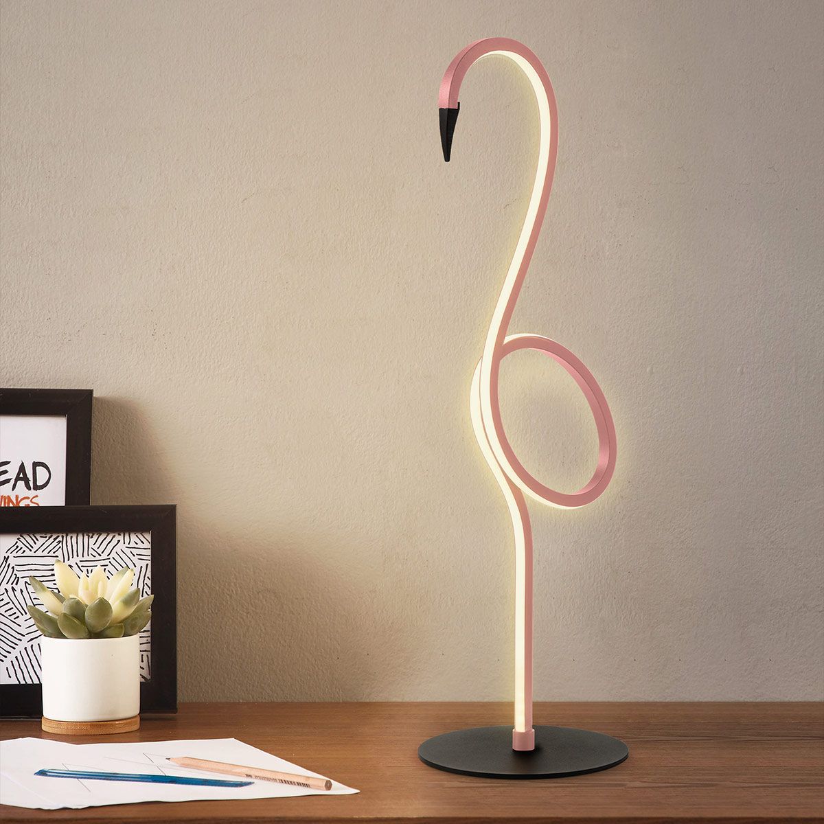 Flamingo LED-Tischlampe - Rosa