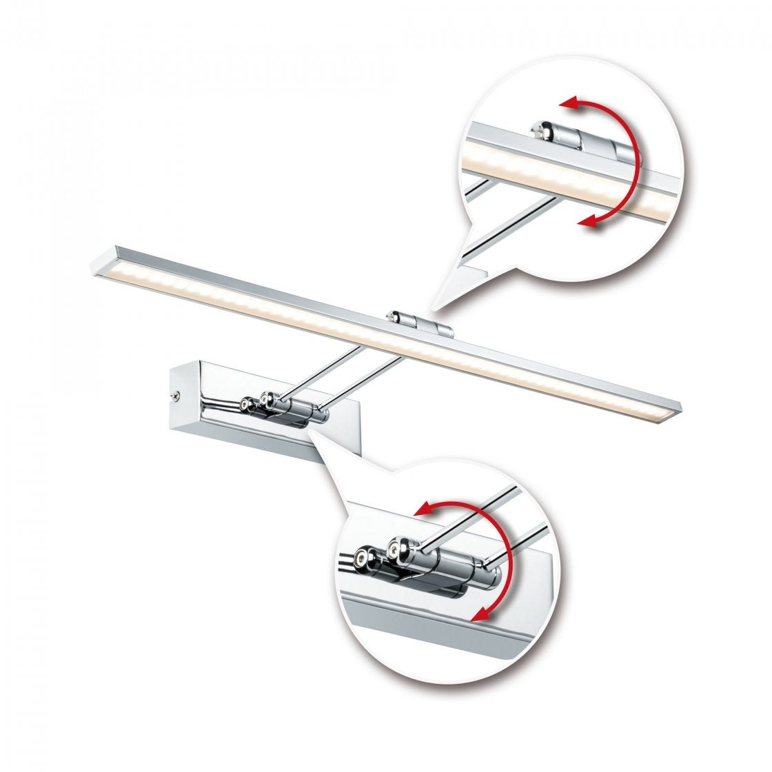  Galeria LED Bilderleuchte Beam  2700K 685lm 230V 8W Nickel gebürstet/Chrom