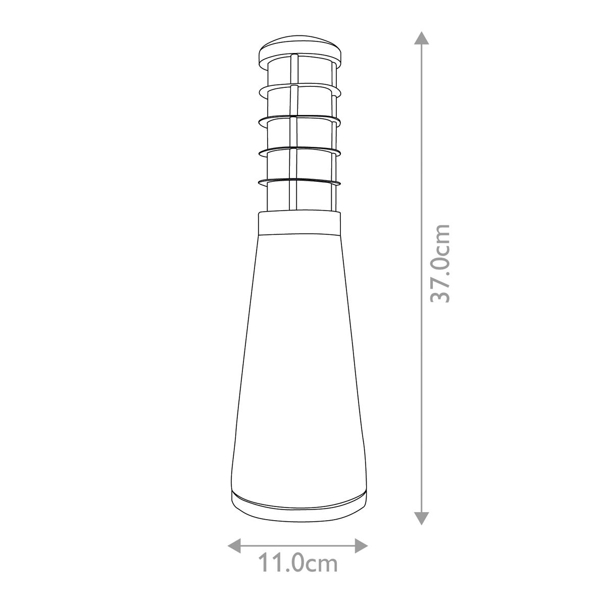 Beta Aluminium 4-Ring Poller - Gealtertes Eisen