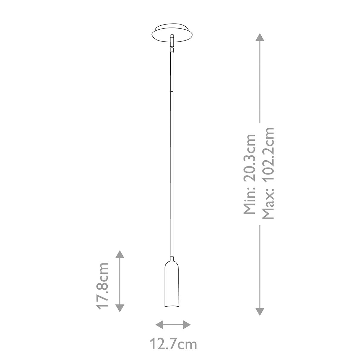 Dax LED-Mini-Pendelleuchte - Schwarz