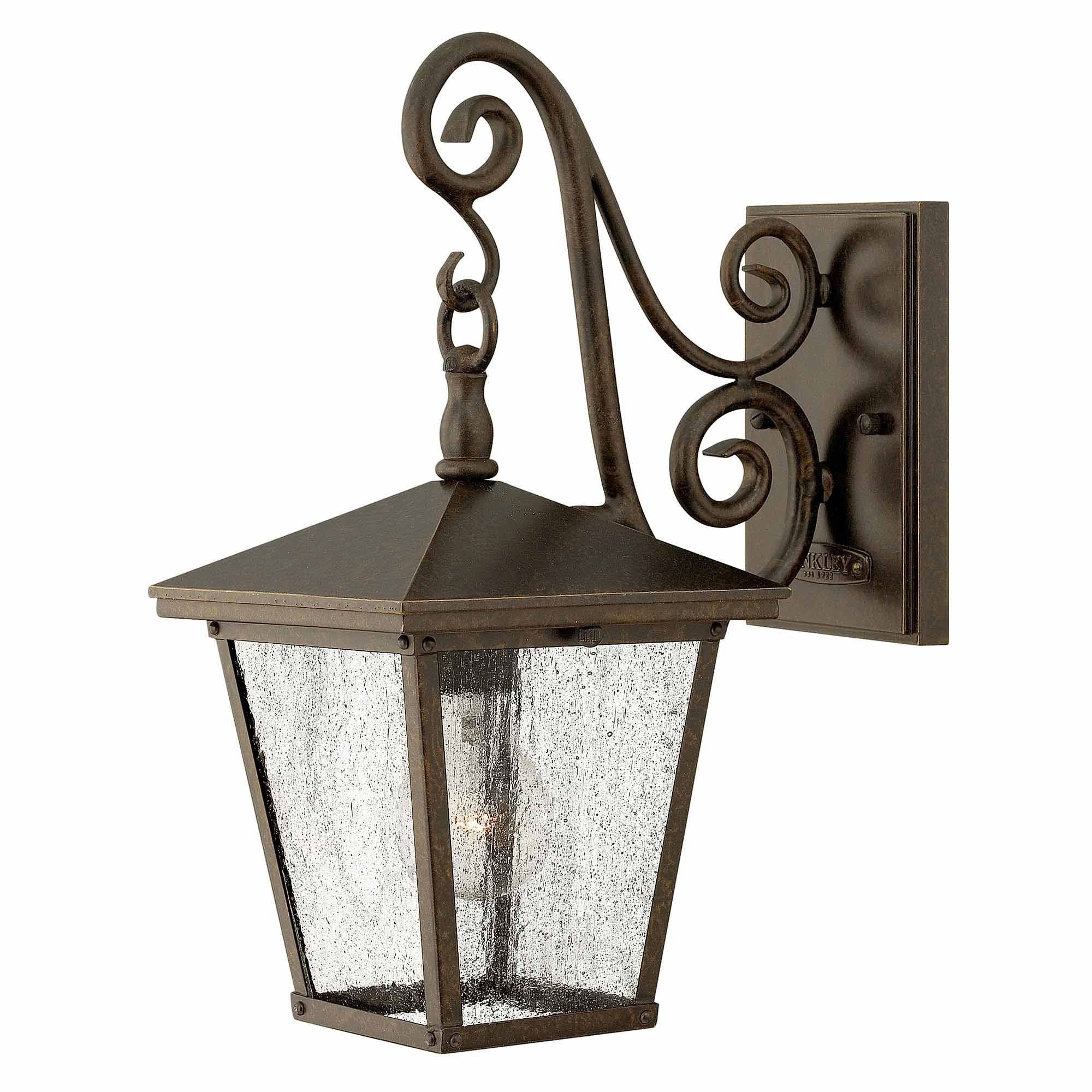 Kleine Wandlaterne „Trellis“ mit 1 Licht, Regency-Bronze