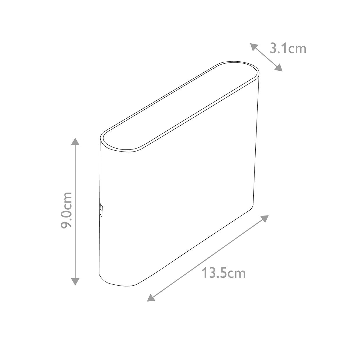 LED-Wandleuchte Jens - Schwarz, Aluminiumguss, Polycarbonatlinse