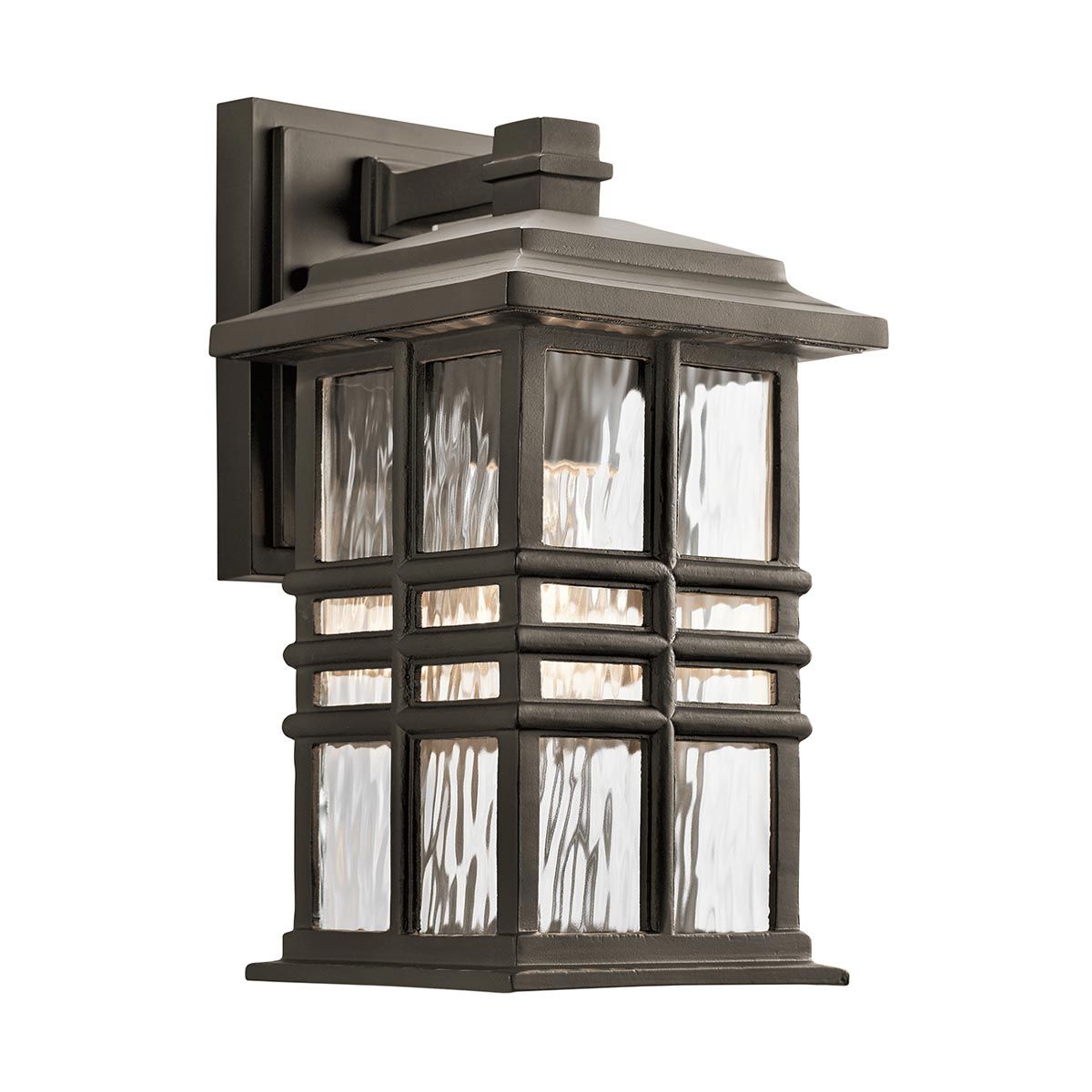 Beacon Square Kleine Wandlaterne mit 1 Licht, Olde Bronze