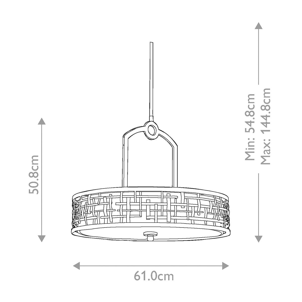 Loom 4-flammige Pendelleuchte - Alte Bronze