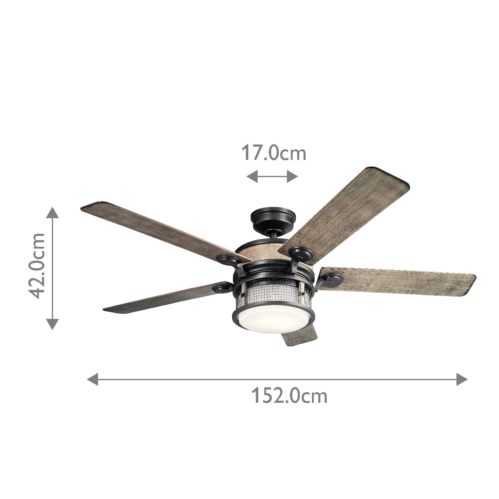 Ahrendale - 60 Zoll / 152 cm Ventilator - Ambosseisen