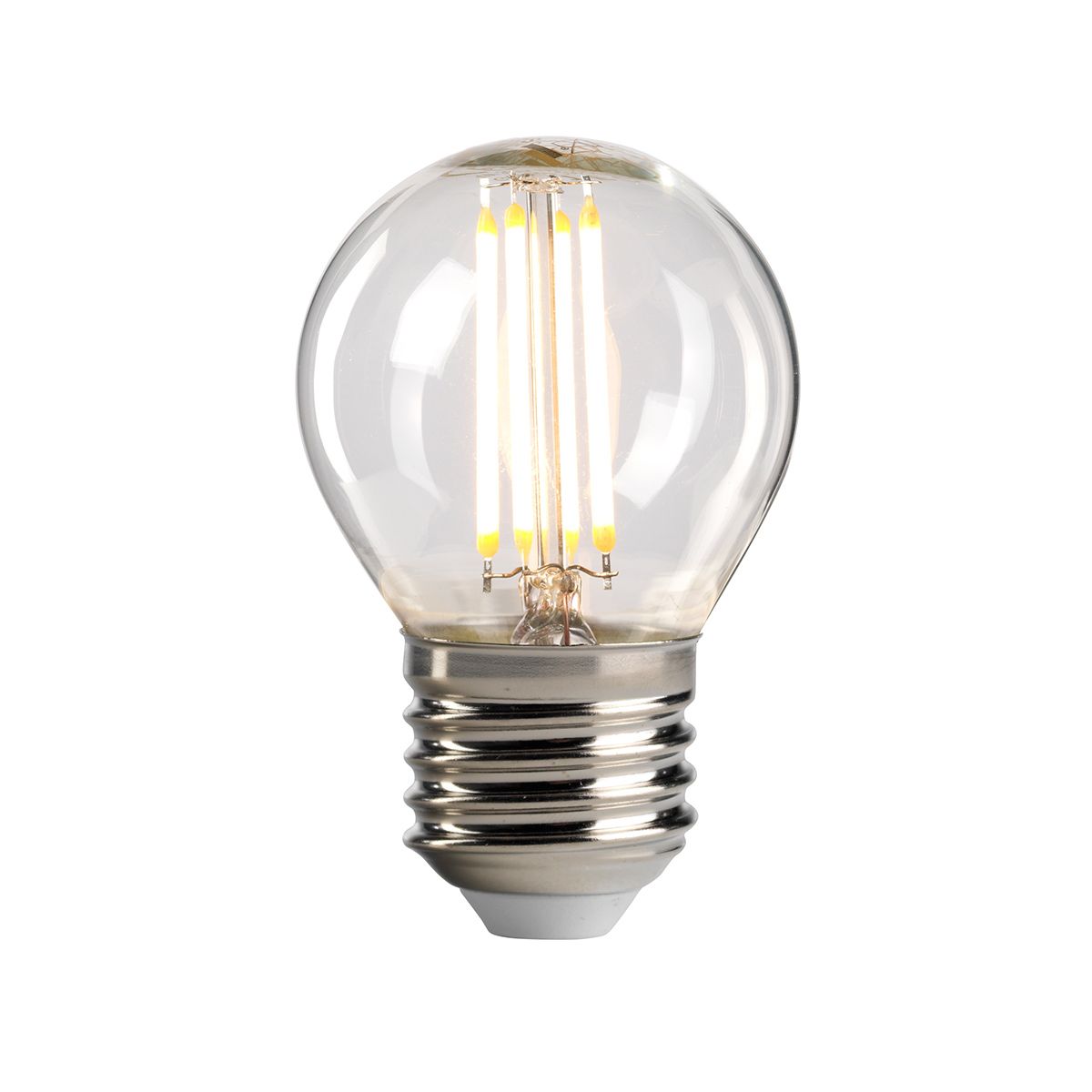 Golfball-LED-E27-Lampe - Klarglas