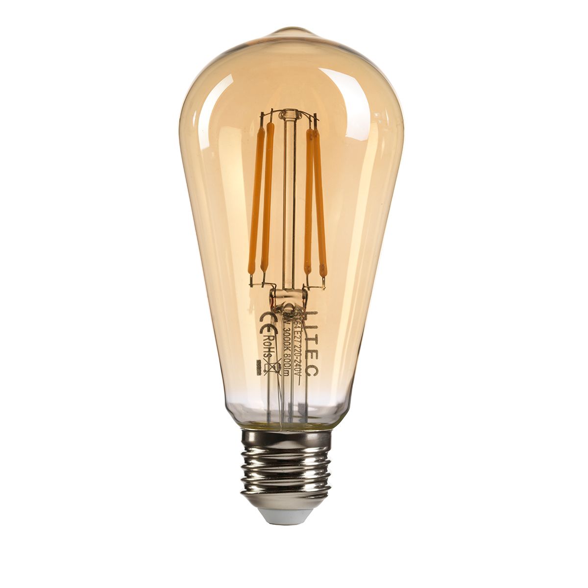 Edison LED E27 Lampe - Bernsteinglas