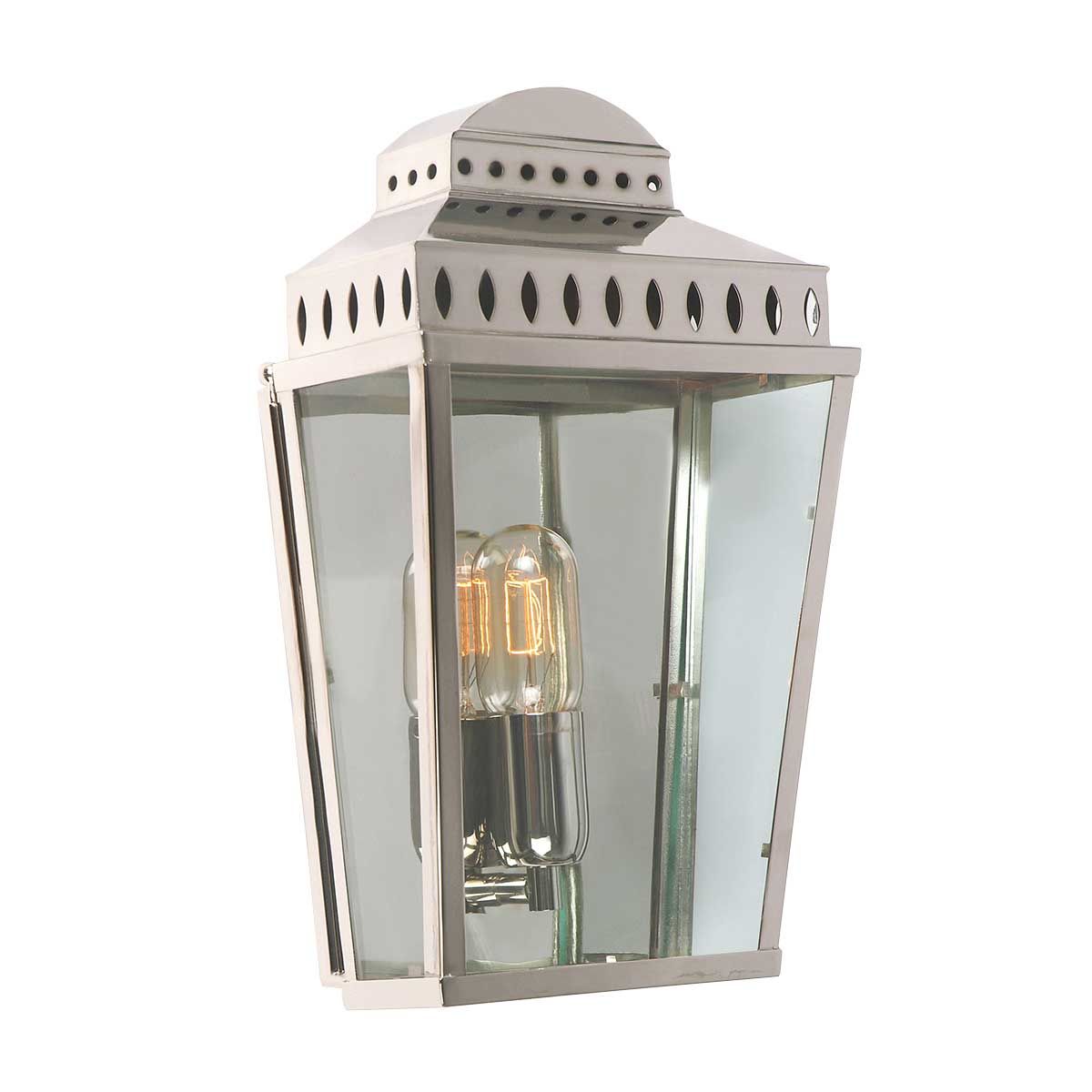 Mansion House Wandlaterne mit 1 Licht, poliertes Nickel