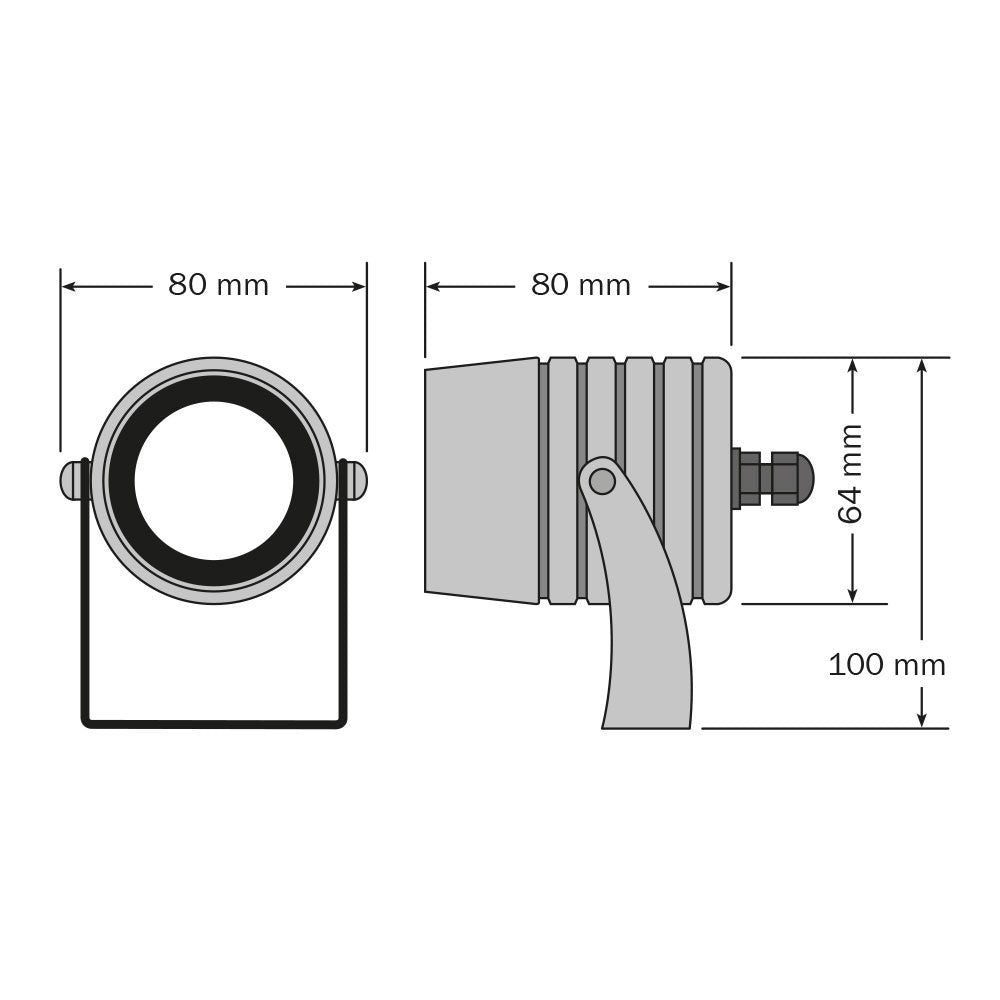 clarios eco 230 V, V4A, mit Wabenblendschutz