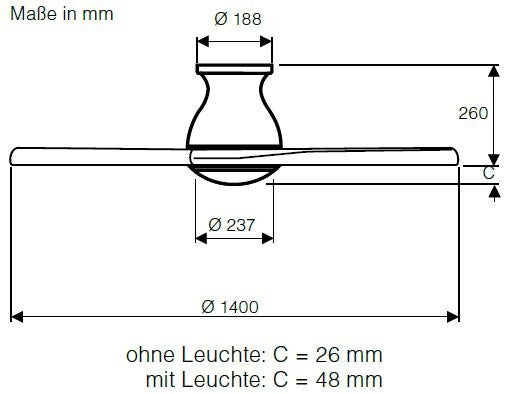 Deckenventilator Eco Regento