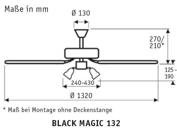 Black Magic ohne Leuchte