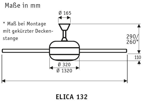 Deckenventilator ELICA