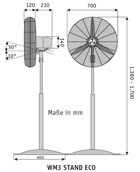 Windmaschine WM3 Stand Eco 