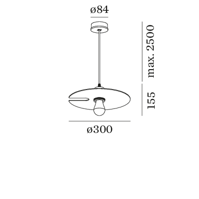 MIRRO SUSP. 1.0 E27