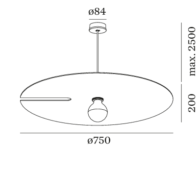 MIRRO SUSP. 3.0 E27 