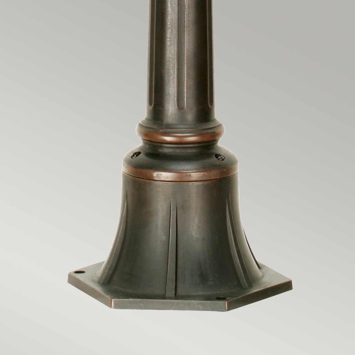 Philadelphia 1-flammige, mittelgroße Säule - Altbronze