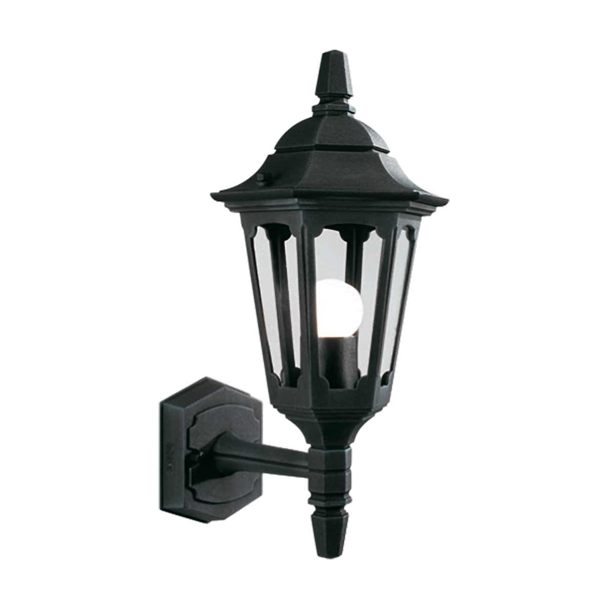 Parish Mini Wandlaterne mit 1 Licht, Schwarz