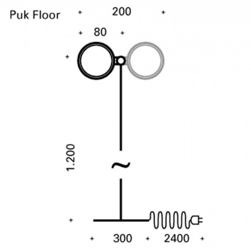 PUK Floor Mini Twin LED-Retrofit