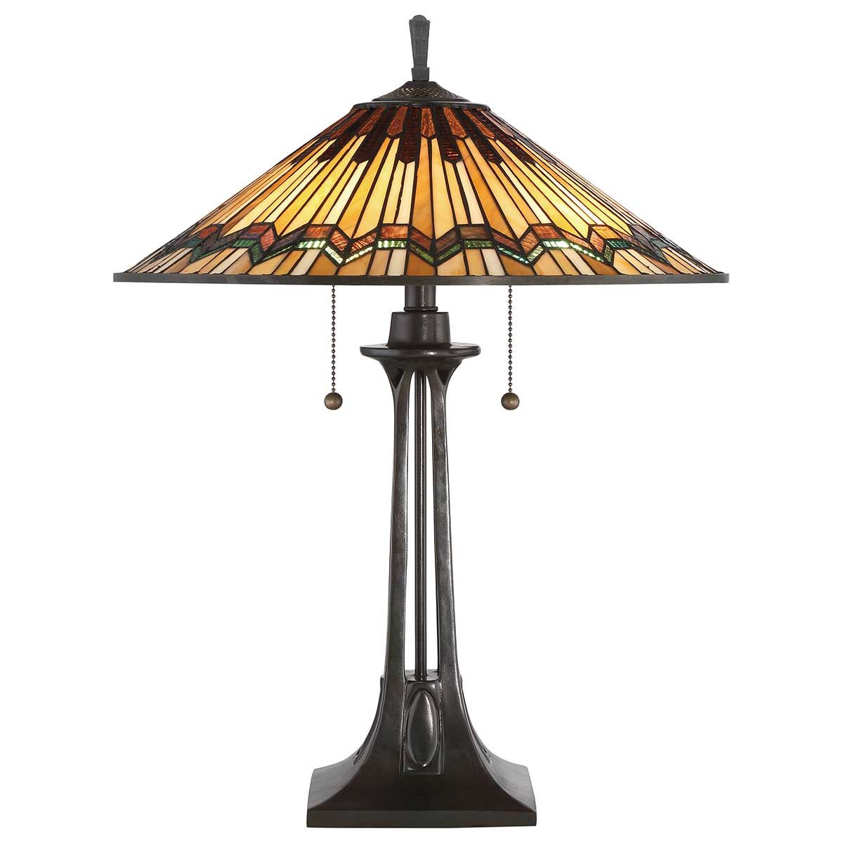 Alcott 2-flammige Tischlampe - Valiant Bronze