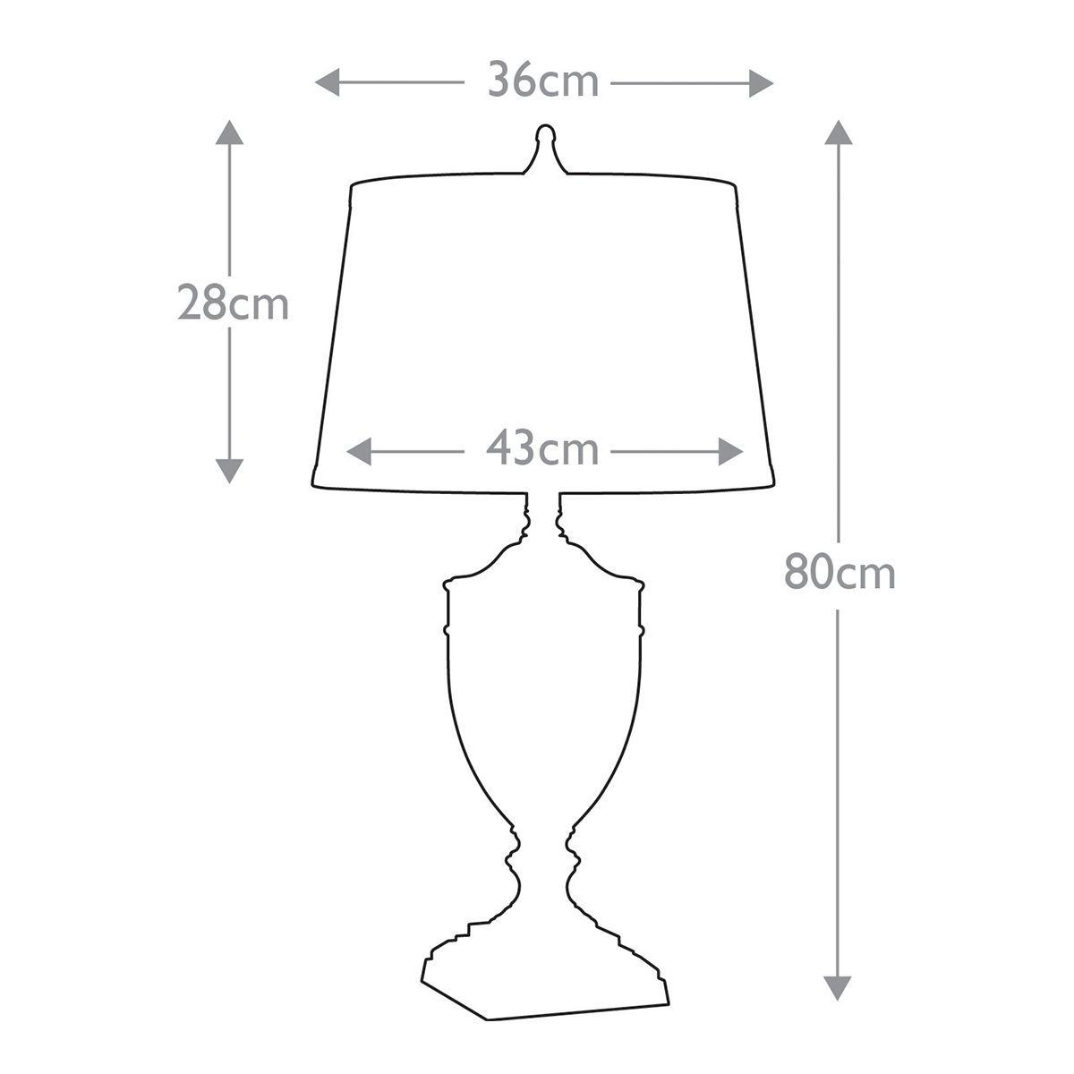 Dennison 1-flammige Tischlampe - Gebürstetes Messing