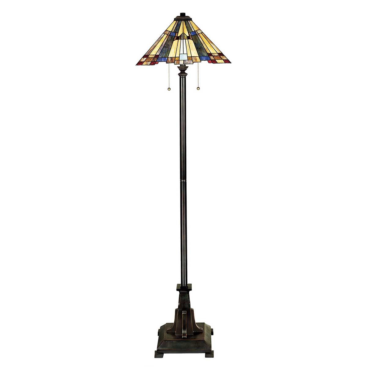 Inglenook 2-flammige Stehlampe - Valiant Bronze