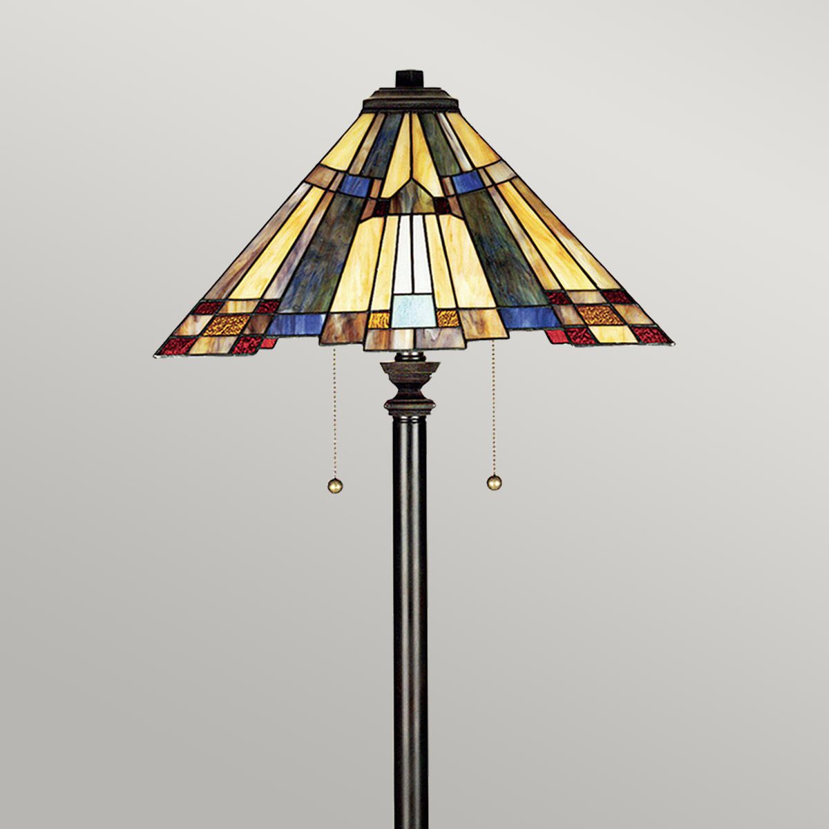 Inglenook 2-flammige Stehlampe - Valiant Bronze