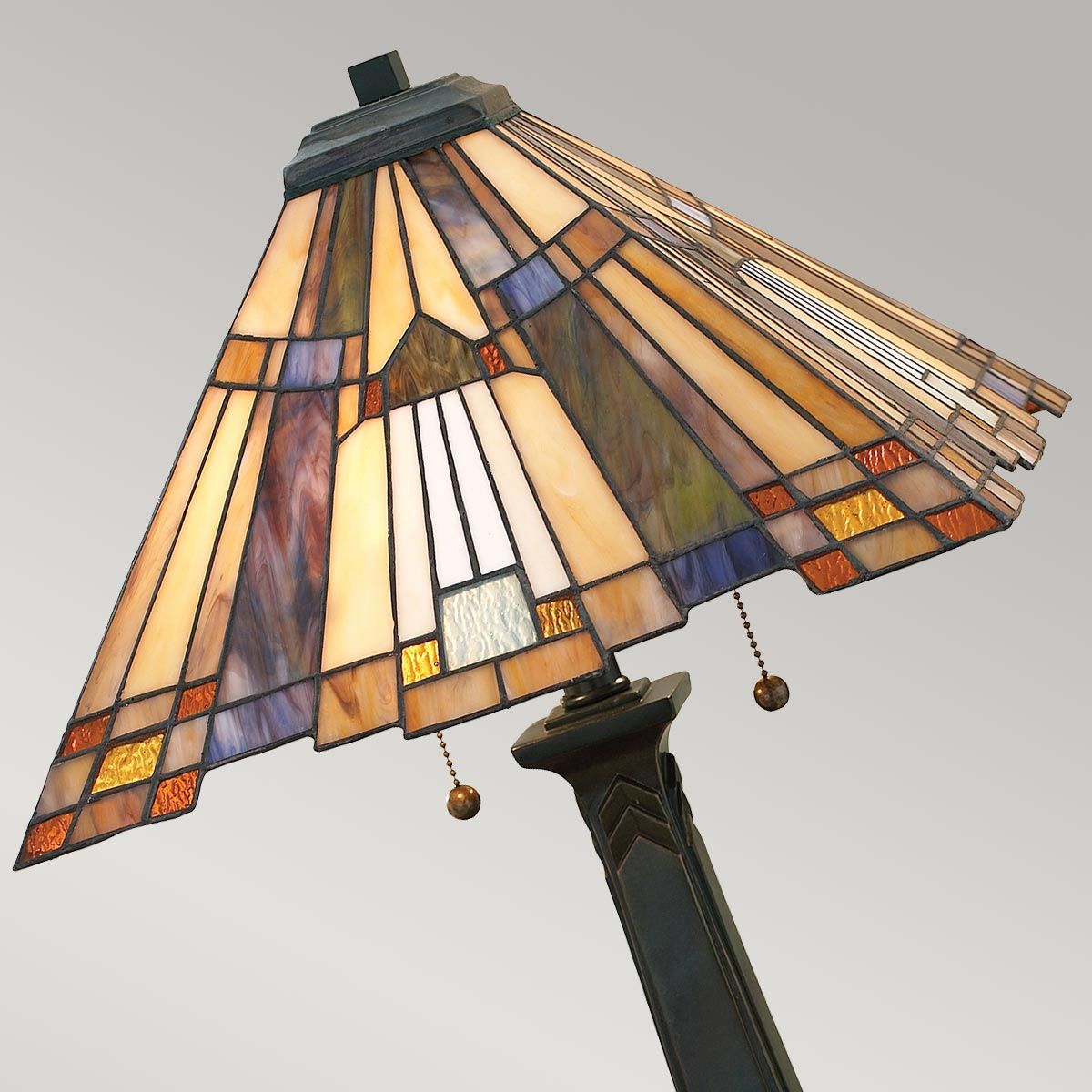 Inglenook Tischlampe mit 2 Lichtern - Valiant Bronze