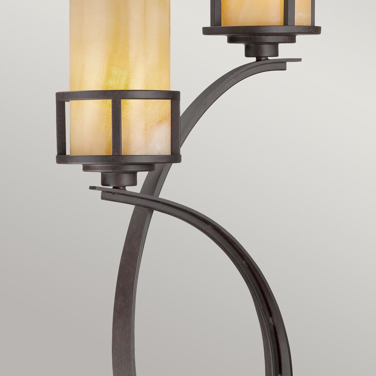 Kyle 2-flammige Tischlampe - Imperial Bronze