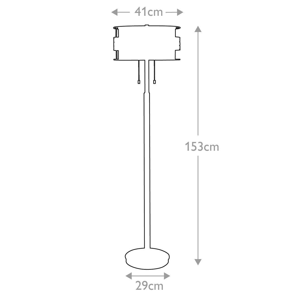 Laguna 2-flammige Stehlampe - Renaissance-Kupfer