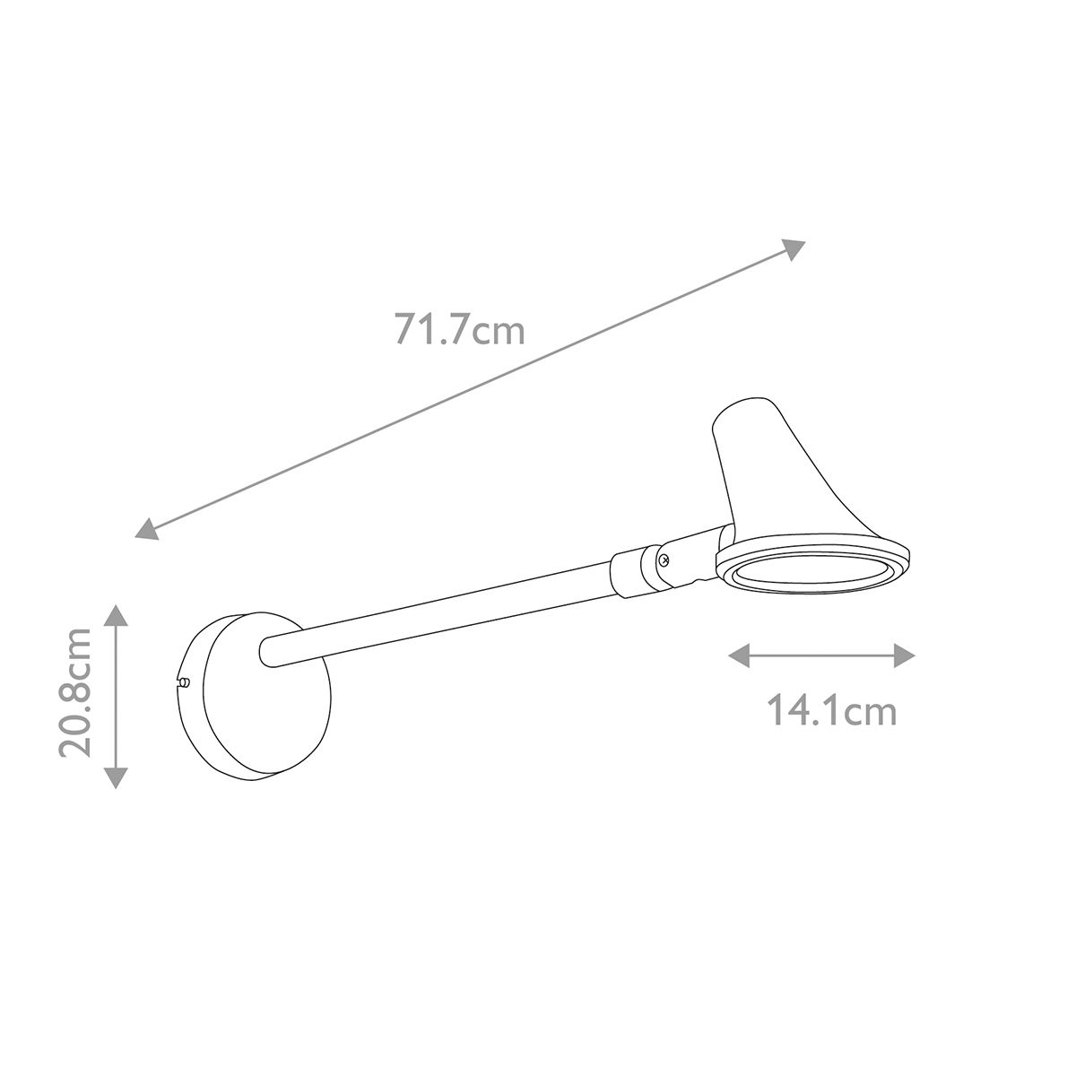 Selma LED-Schilderleuchte - Schwarz