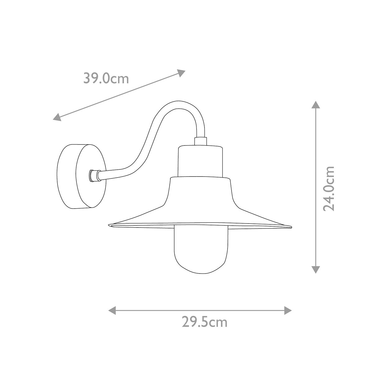 Sheldon 1-flammige Wandlaterne - Gealtertes Messing