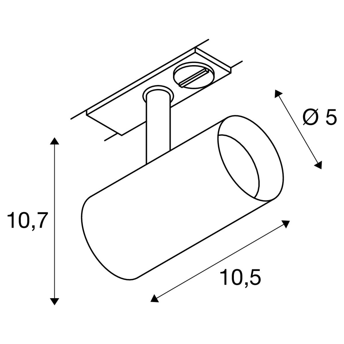 NOBLO® SPOT 1~ Spot, rund, 2700K, 6W, Phasenabschnitt, 32°