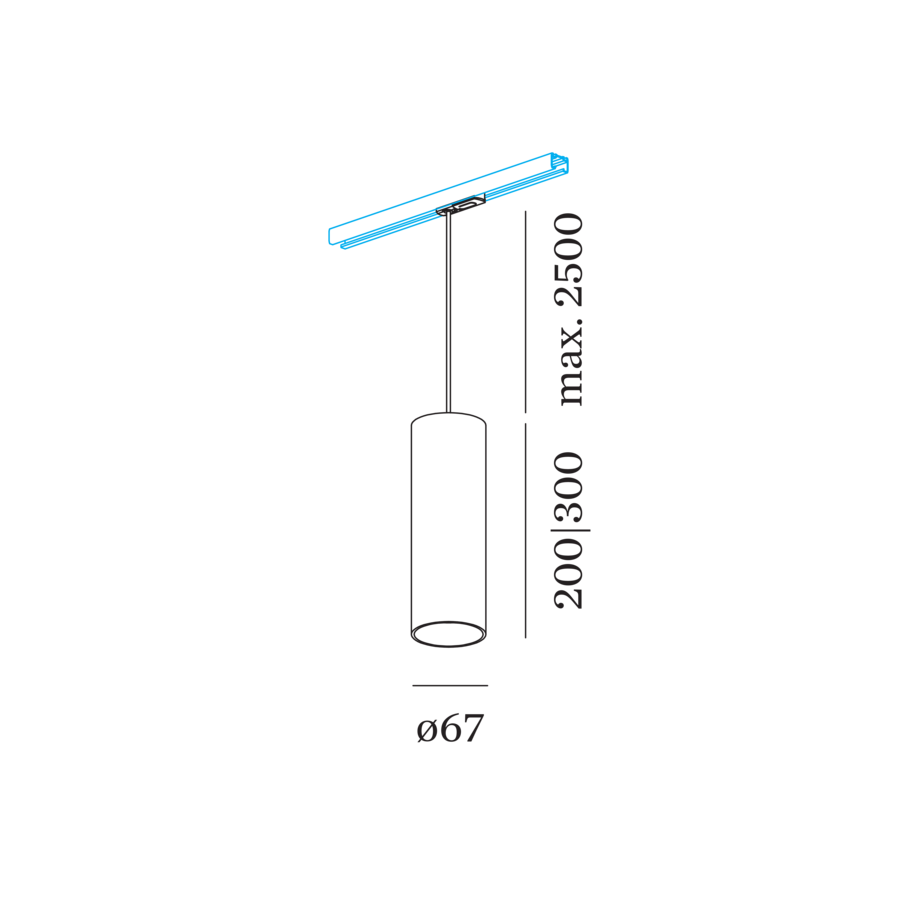 Ray Pendel 3.0 PAR16 für das 1-Phasen System