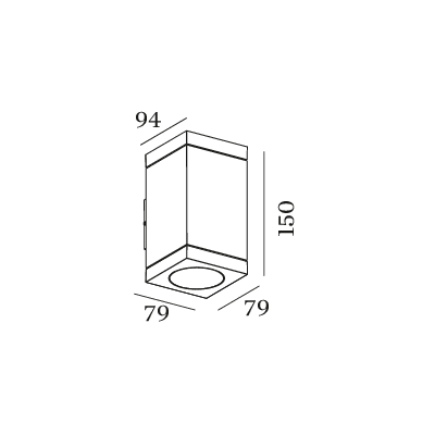 TUBE CARRÉ 2.0 PAR16 B